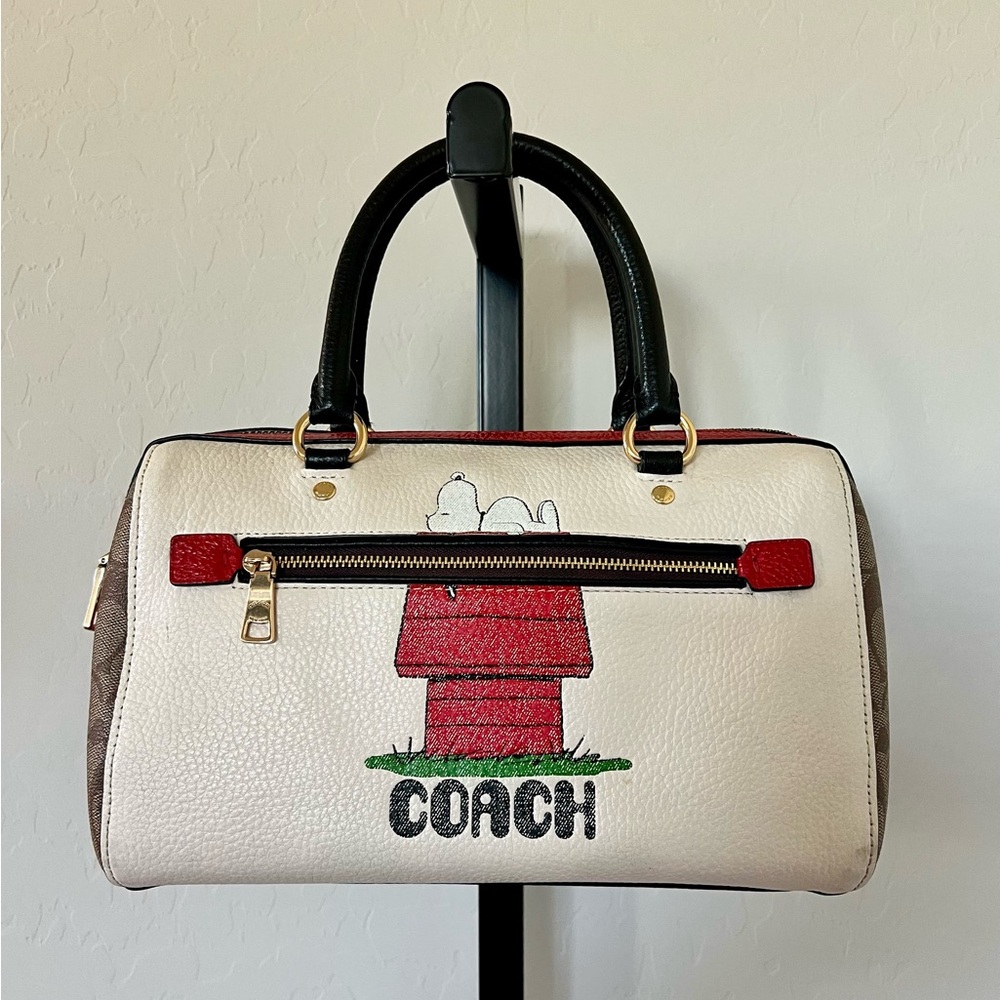 Coach Peanuts Snoopy Satchel Rowan Bag